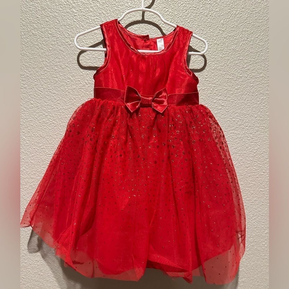 NWOT Cherokee Red Girl Toddler Dress Size 3T
